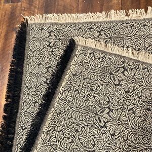 vintage Vera large woven scarf shawl wrap 43”